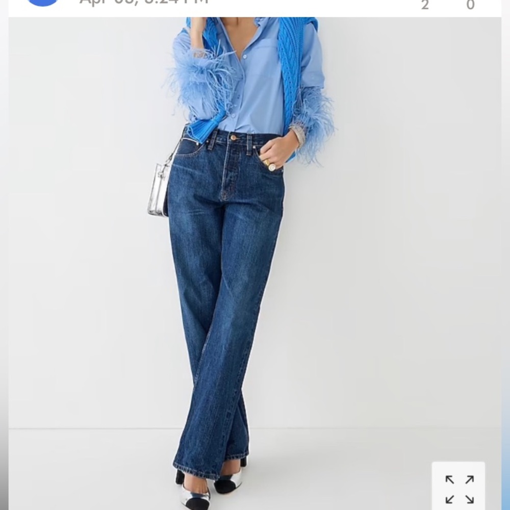 *J. Crew 9” Vintage Slim Straight Leg Medium Wash Denim Jeans #MBG